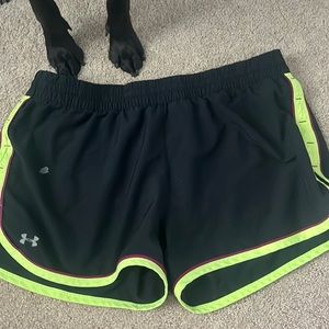 Black athletic shorts